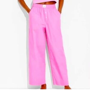 NWT Poppi Pink Wide-Leg Lounge Pants size XL